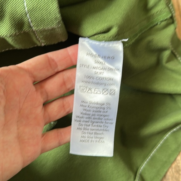 Hosbjerg Megan denim Skirt green size small - Picture 5 of 5
